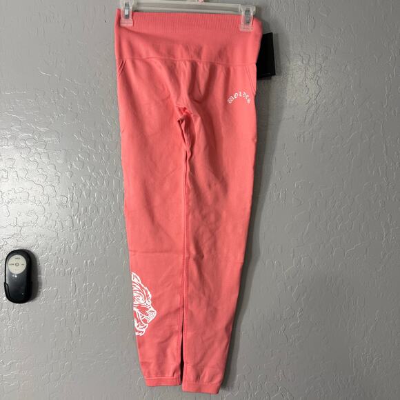 Darc Sport SHE Chopper Everson Huxley Scrunch Leggings, Pink, M - Picture 1 of 5